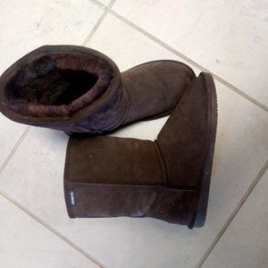 BearPaw Suede Boots with NeverWet technology- Size 10